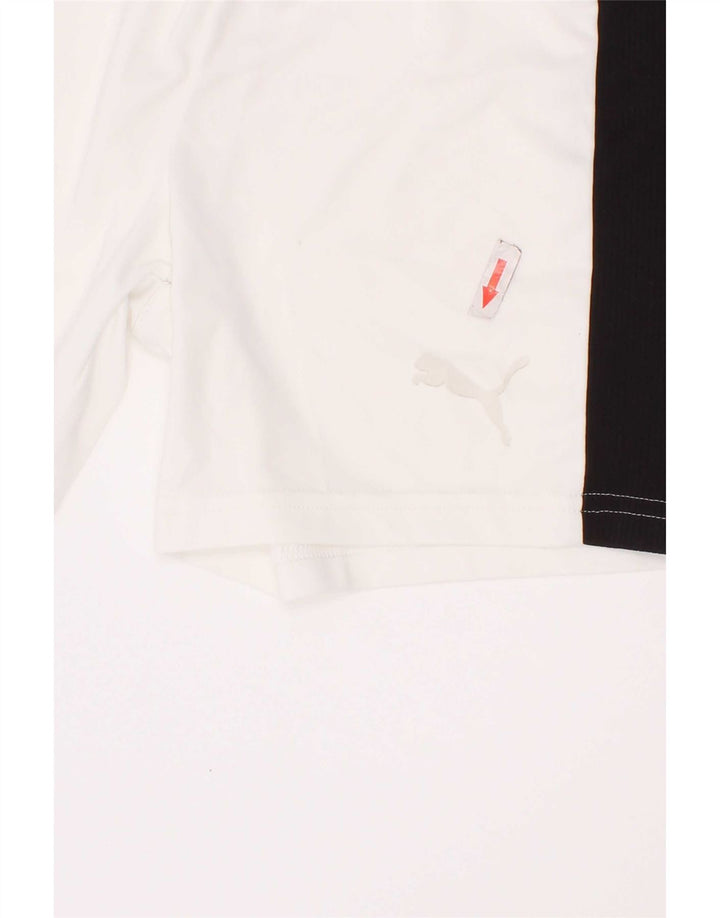 Puma Boys Sport Shorts 7-8 Years White Colourblock Polyester