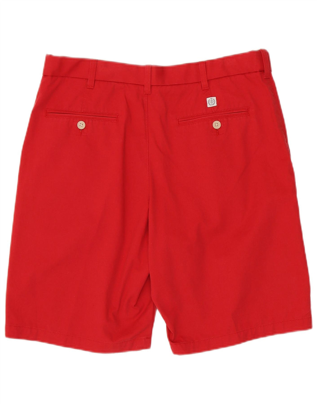 Marks & Spencer Mens Chino Shorts W34 Large Red Cotton