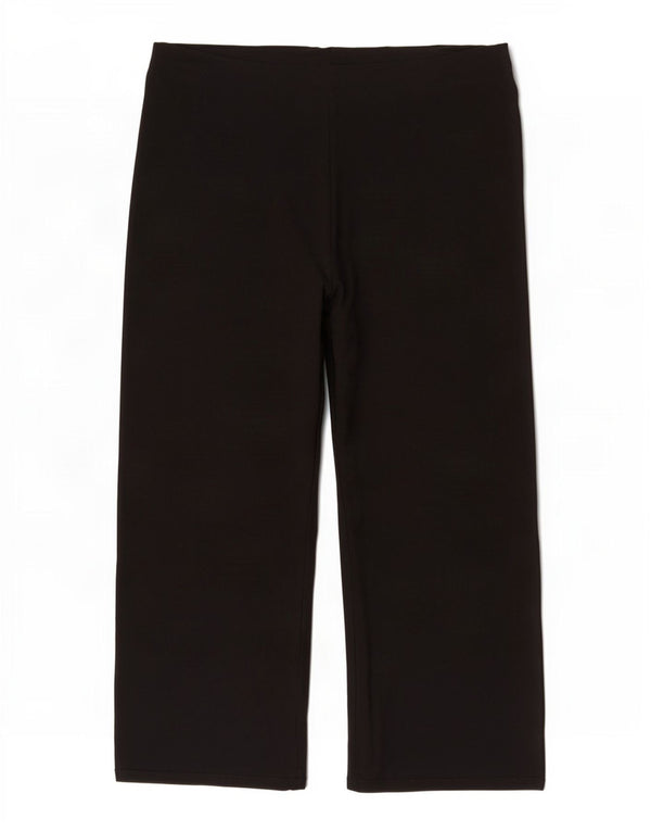 Marks & Spencer Womens Wide Leg Tracksuit Trousers UK 20 2XL Black Viscose