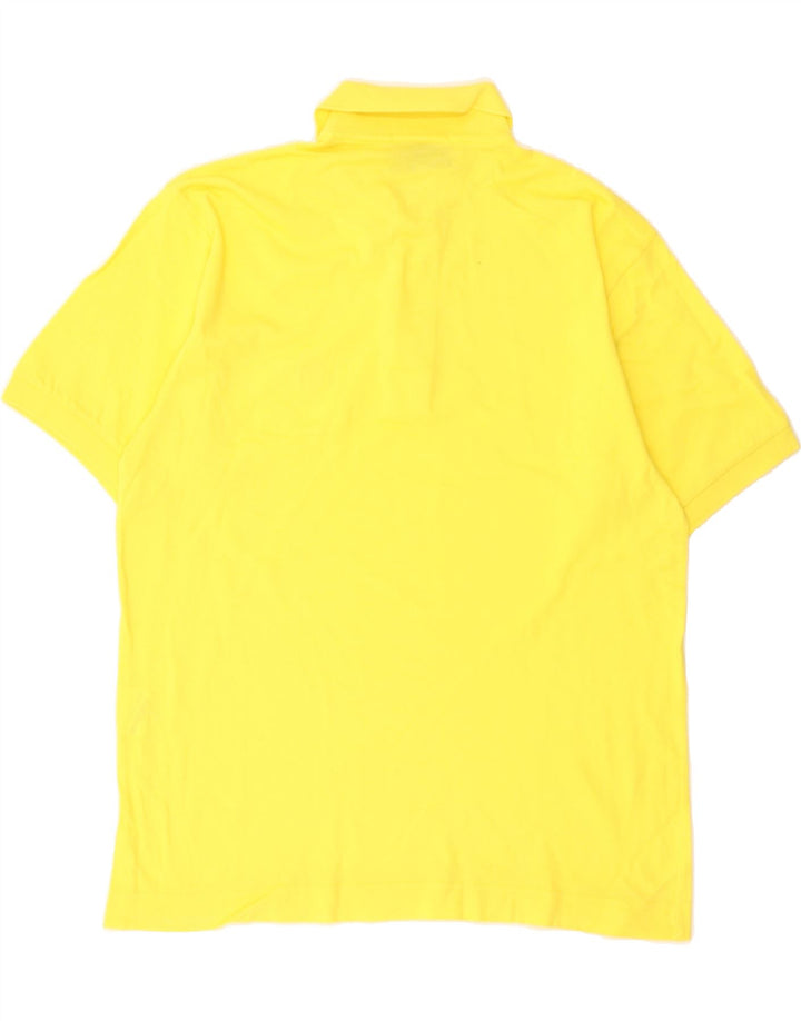 SERGIO TACCHINI Mens Polo Shirt XS Yellow Cotton Vintage Sergio Tacchini and Second-Hand Sergio Tacchini from Messina Hembry 