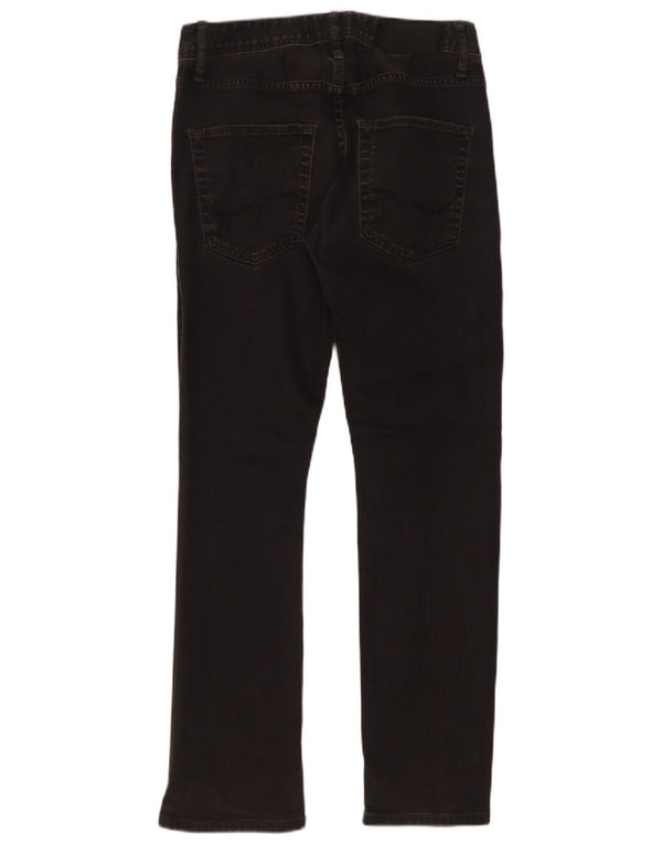Jack & Jones Mens Clark Straight Jeans W29 L30 Black Cotton