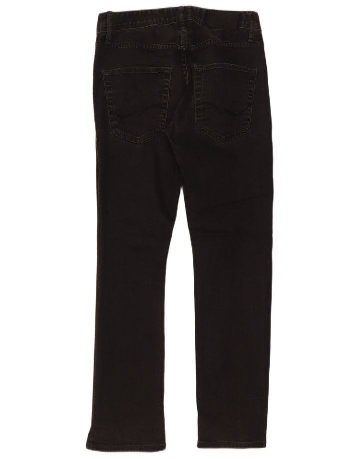 Jack & Jones Mens Clark Straight Jeans W29 L30 Black Cotton