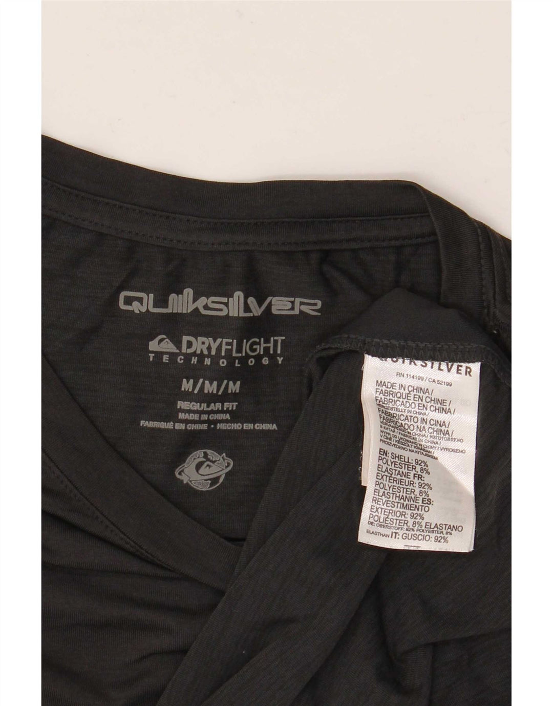 Quiksilver Mens Regular Fit Graphic Vest Top Medium Black Polyester