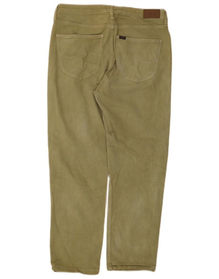 Lee Womens Carol Straight Jeans W30 L26 Green Cotton