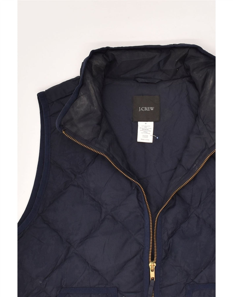 J. CREW Womens Quilted Gilet UK 14 Medium Navy Blue Polyester | Vintage J. Crew | Thrift | Second-Hand J. Crew | Used Clothing | Messina Hembry 