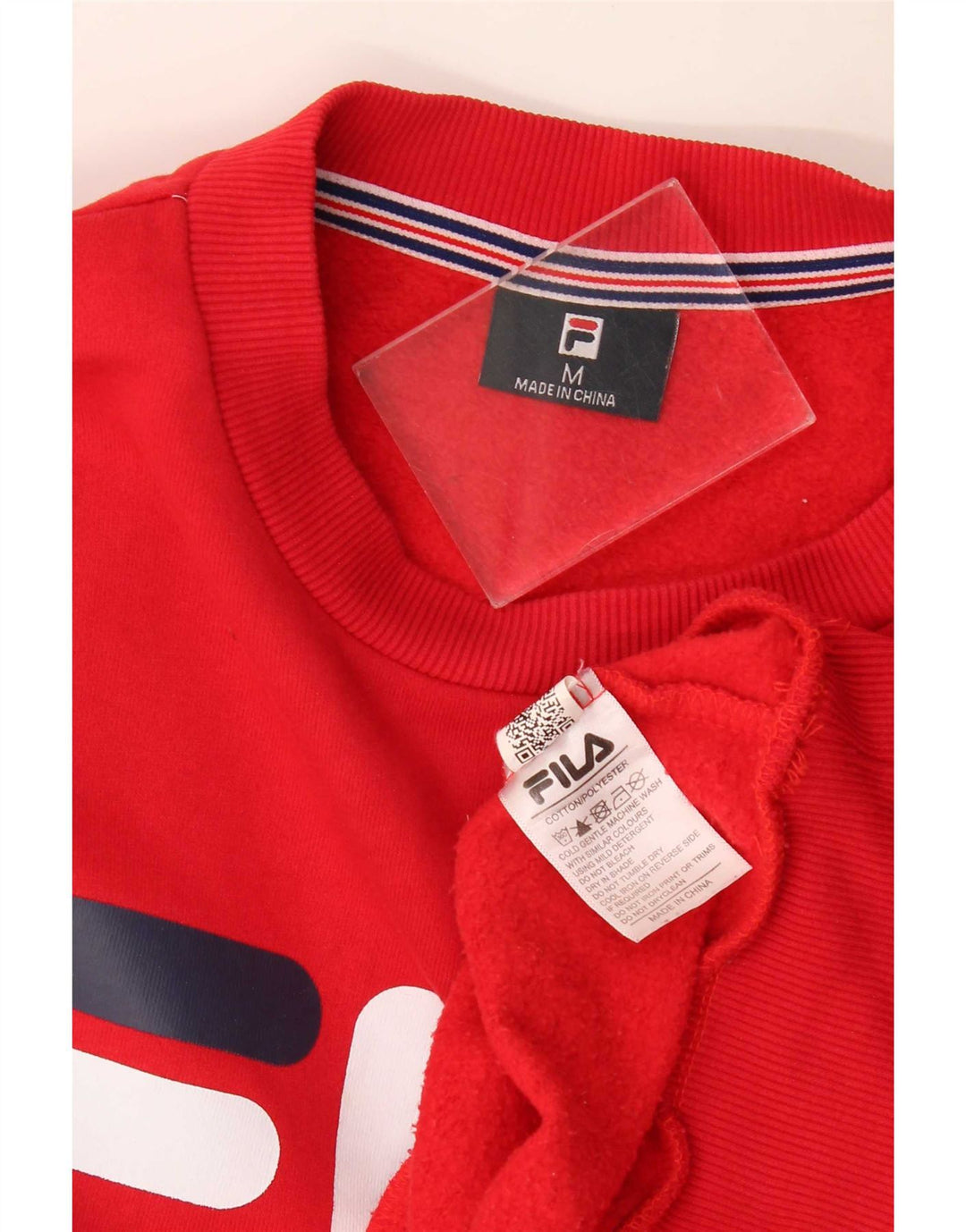 Fila Mens Graphic Sweatshirt Jumper Medium Red Cotton