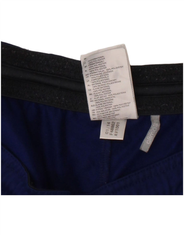 ADIDAS Mens Climalite Tracksuit Trousers Small  Navy Blue Polyester