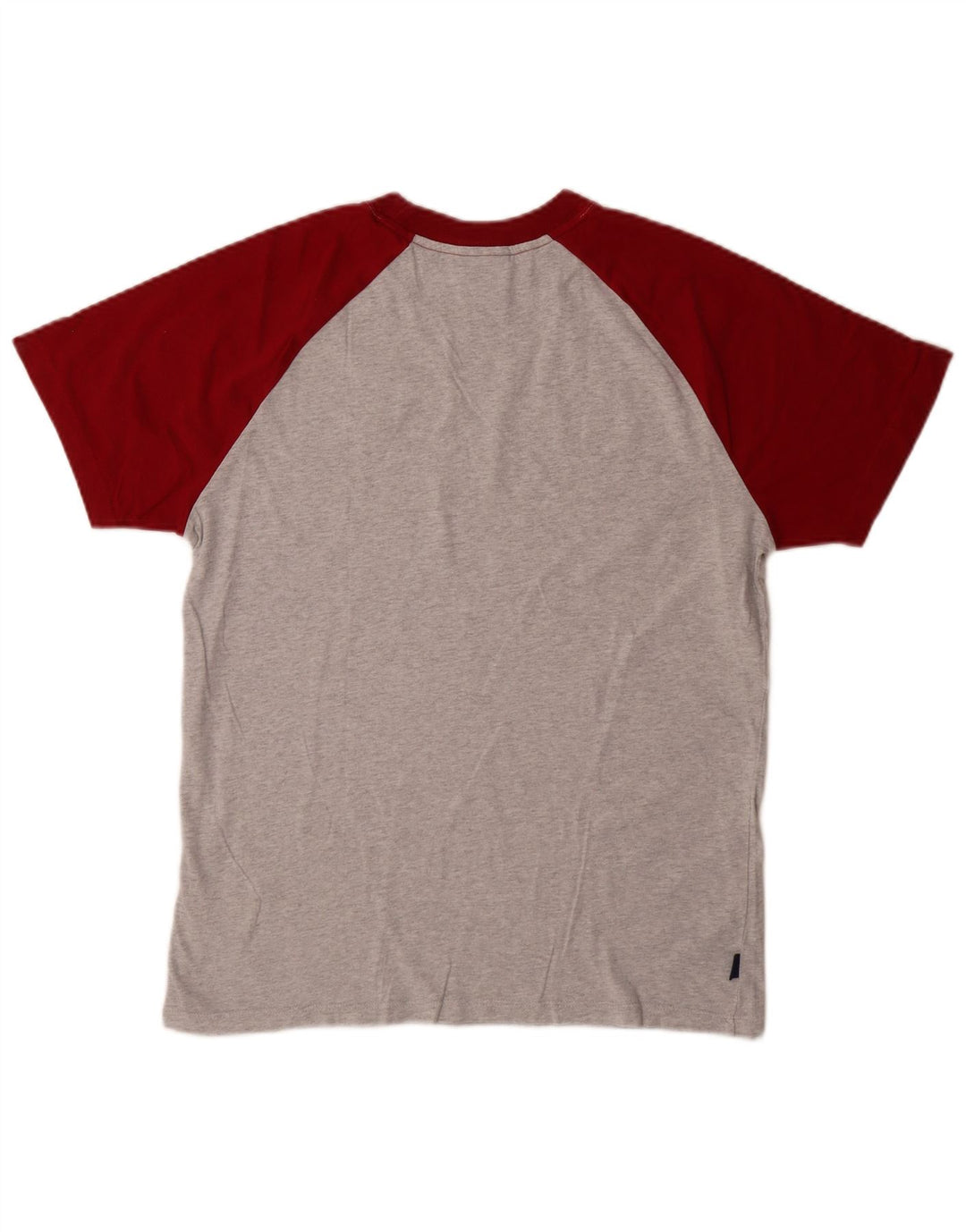 Superdry Mens T-Shirt Top Medium Grey Colourblock Cotton