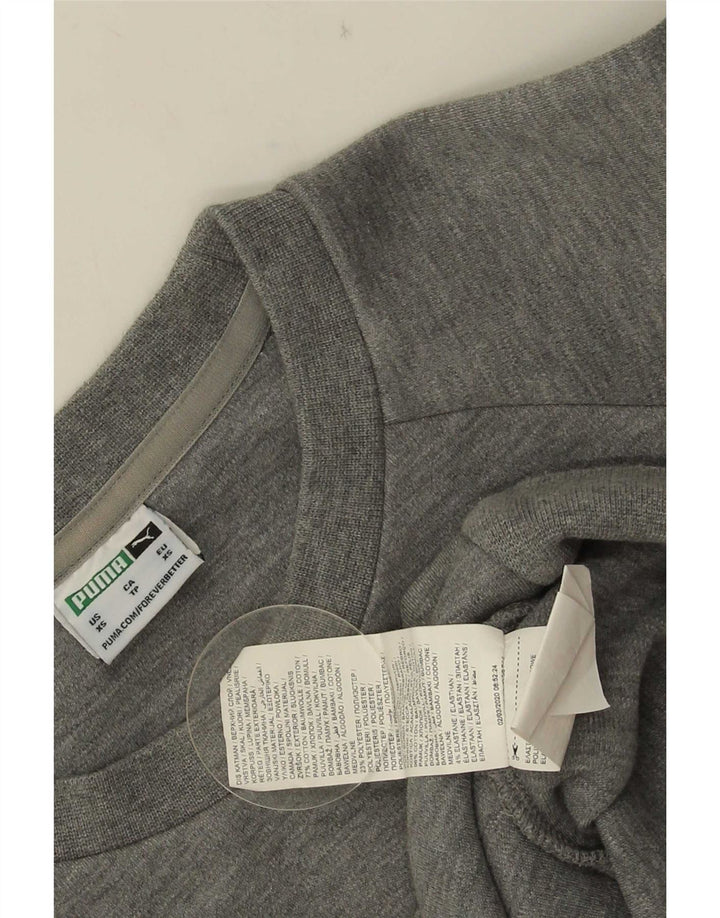 Puma Mens Sweatshirt Jumper XS Grey Cotton