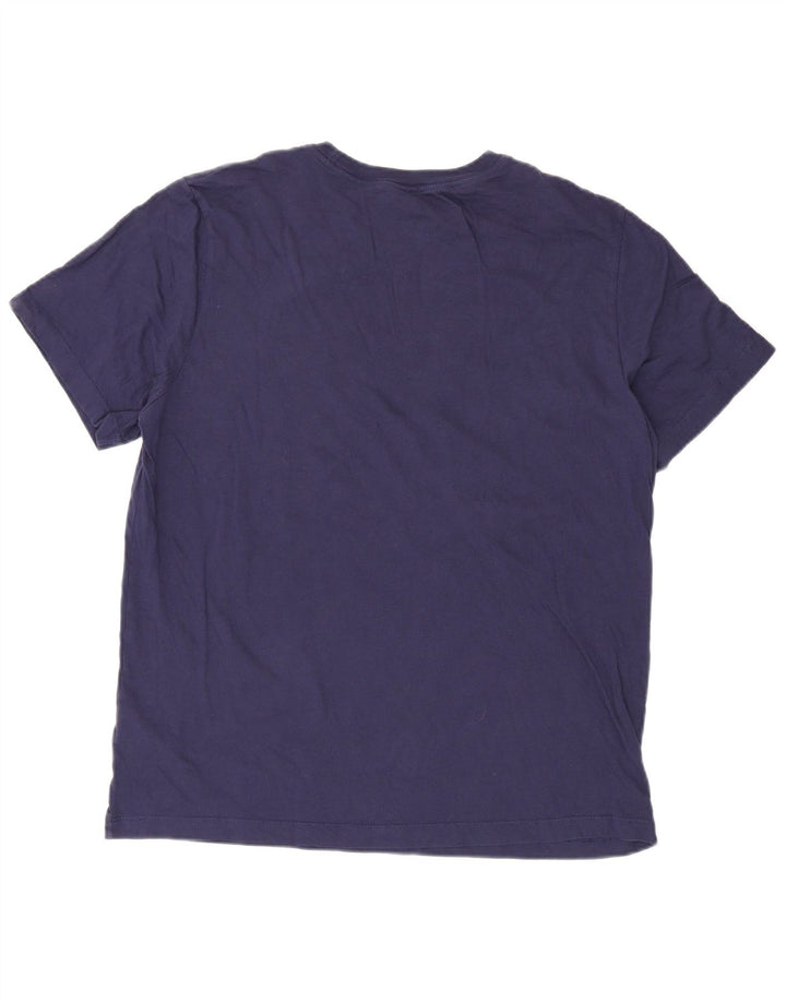 Nike Mens Graphic T-Shirt Top Large Navy Blue Cotton