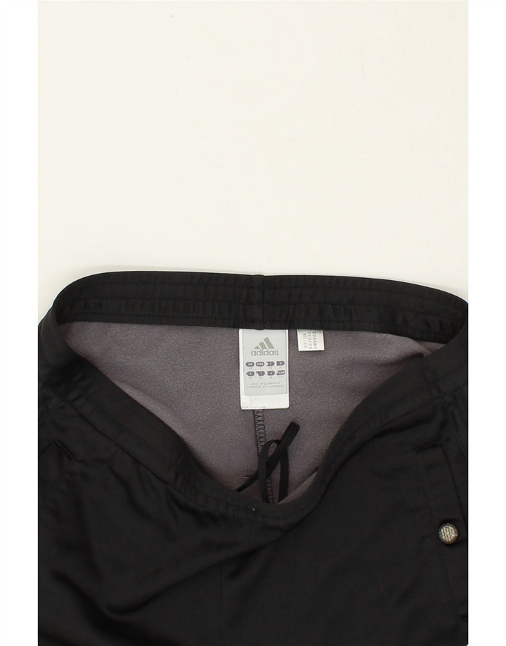 ADIDAS Womens Tracksuit Trousers Joggers UK 10 Small  Black Polyester Vintage Adidas and Second-Hand Adidas from Messina Hembry 
