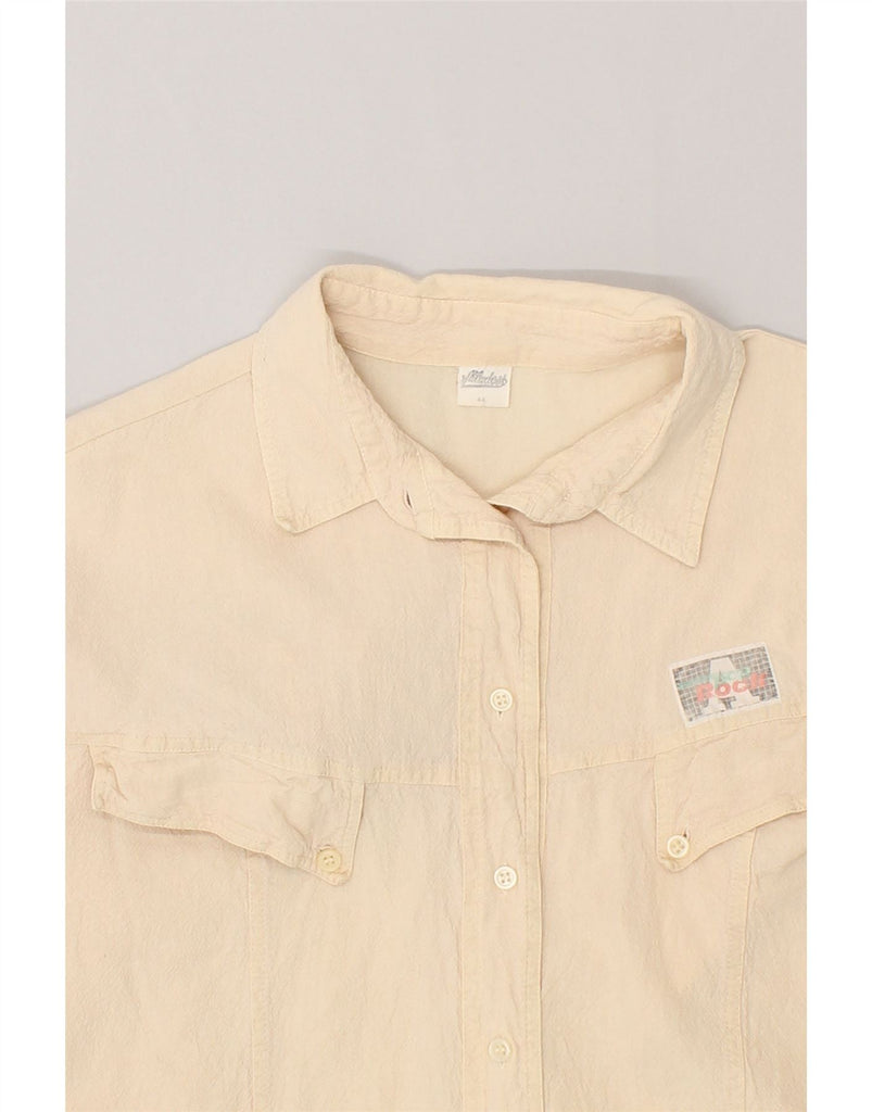 VINTAGE Womens Shirt EU 44 XL Beige | Vintage Vintage | Thrift | Second-Hand Vintage | Used Clothing | Messina Hembry 