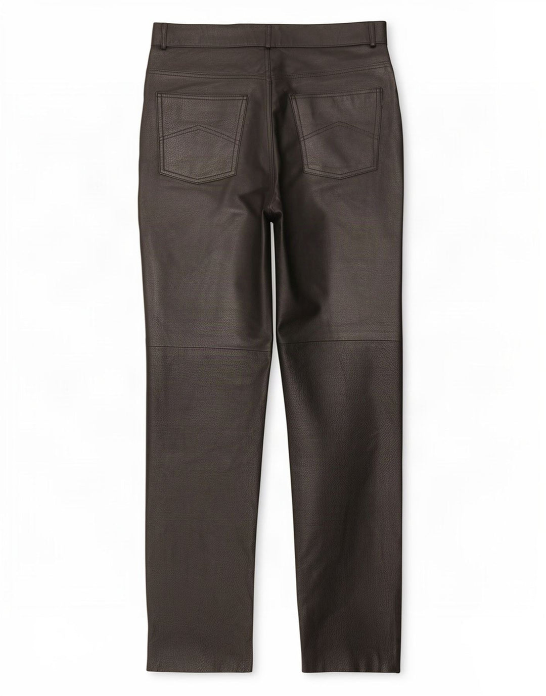 Vintage Womens Straight Leather Trousers EU 40 Medium W29 L31 Black