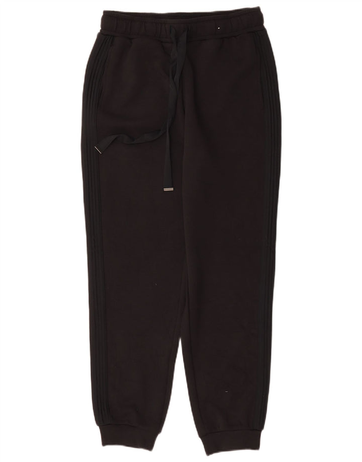 Marks & Spencer Womens Tracksuit Trousers Joggers UK 8 Small Black Viscose