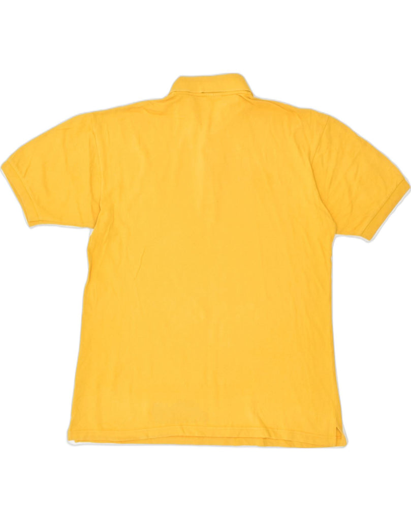 ASICS Mens Polo Shirt Medium Yellow Cotton | Vintage | Thrift | Second-Hand | Used Clothing | Messina Hembry 