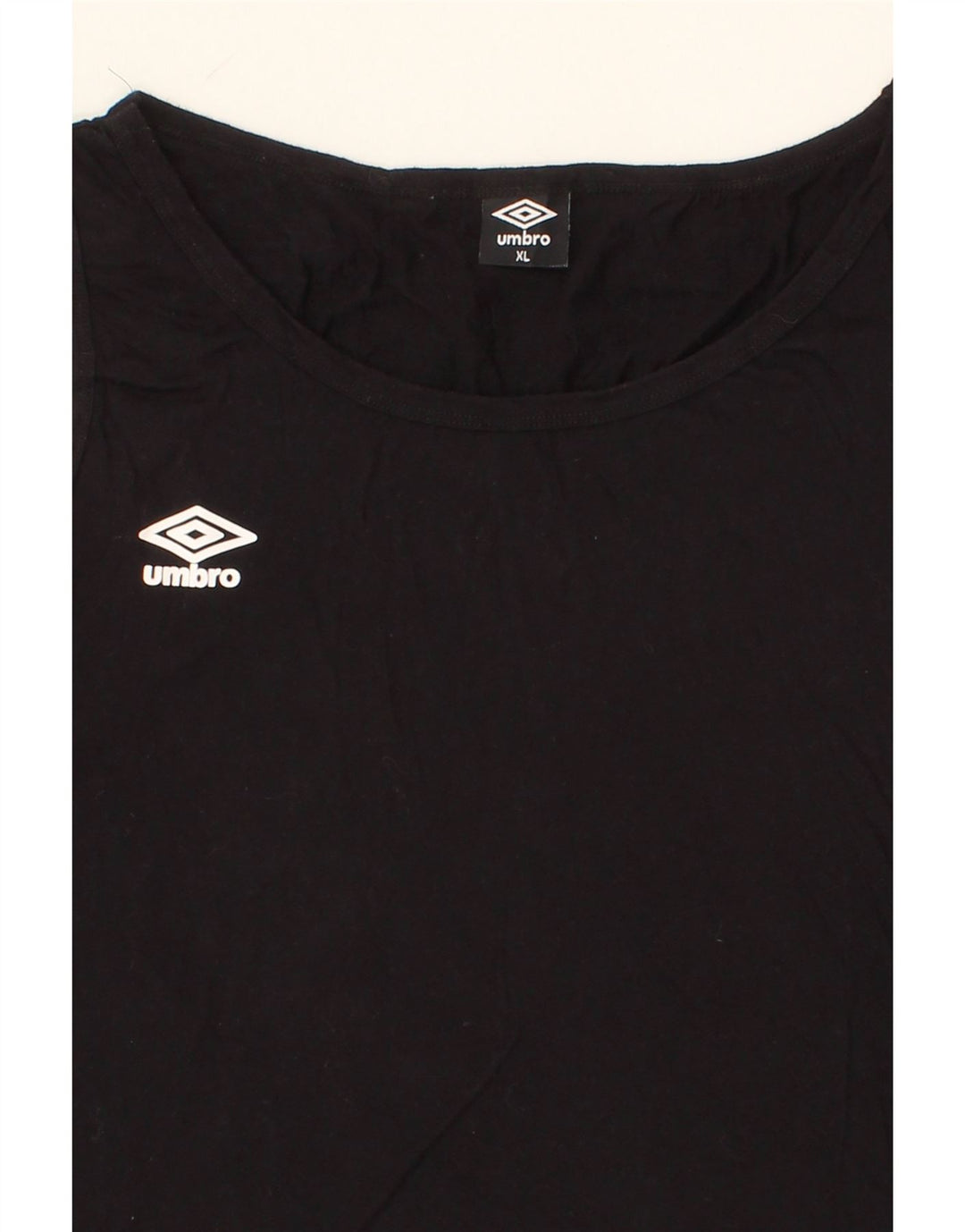 UMBRO Womens Vest Top UK 18 XL Black Cotton Vintage Umbro and Second-Hand Umbro from Messina Hembry 