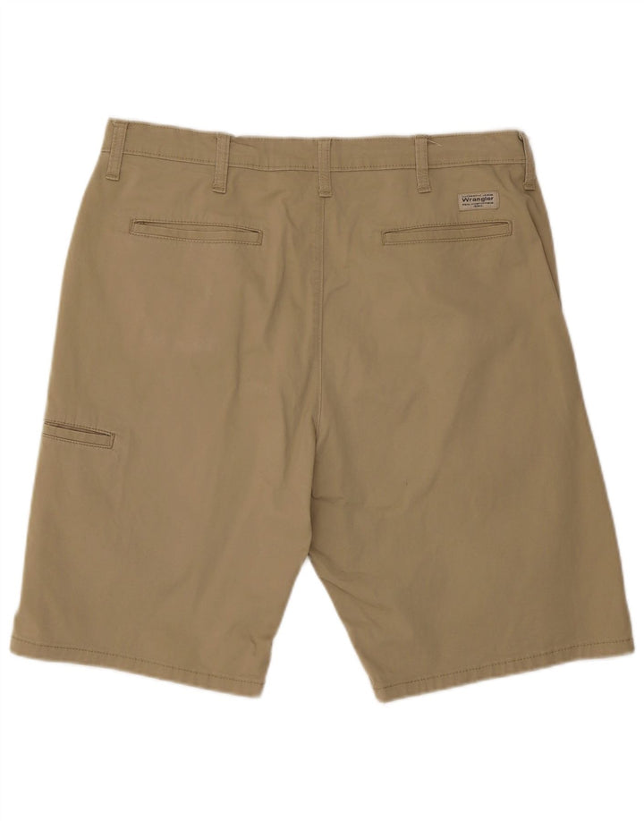 Wrangler Mens Cargo Shorts W36 Large Beige Cotton