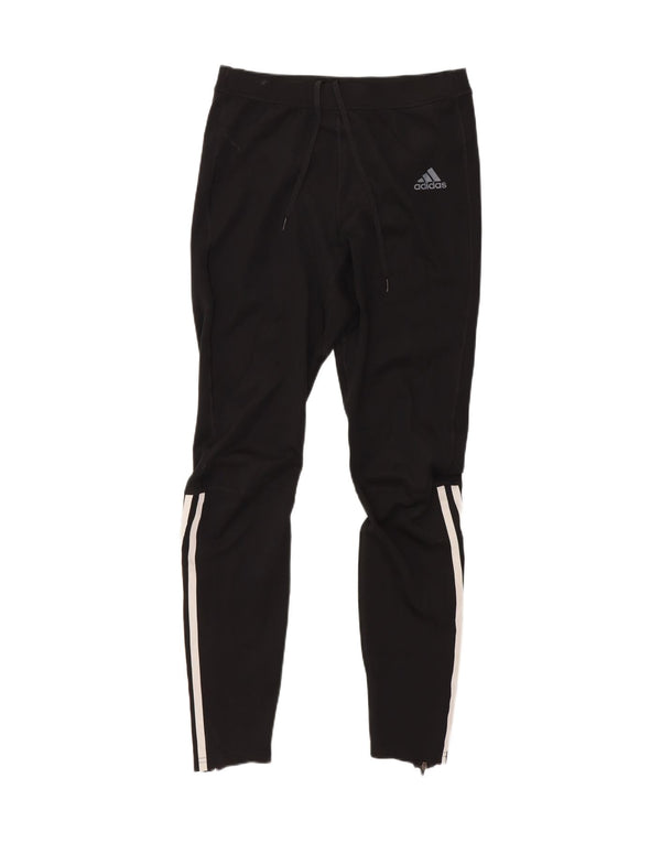 Adidas Womens Climalite Tracksuit Trousers UK 12 Medium Black Polyester