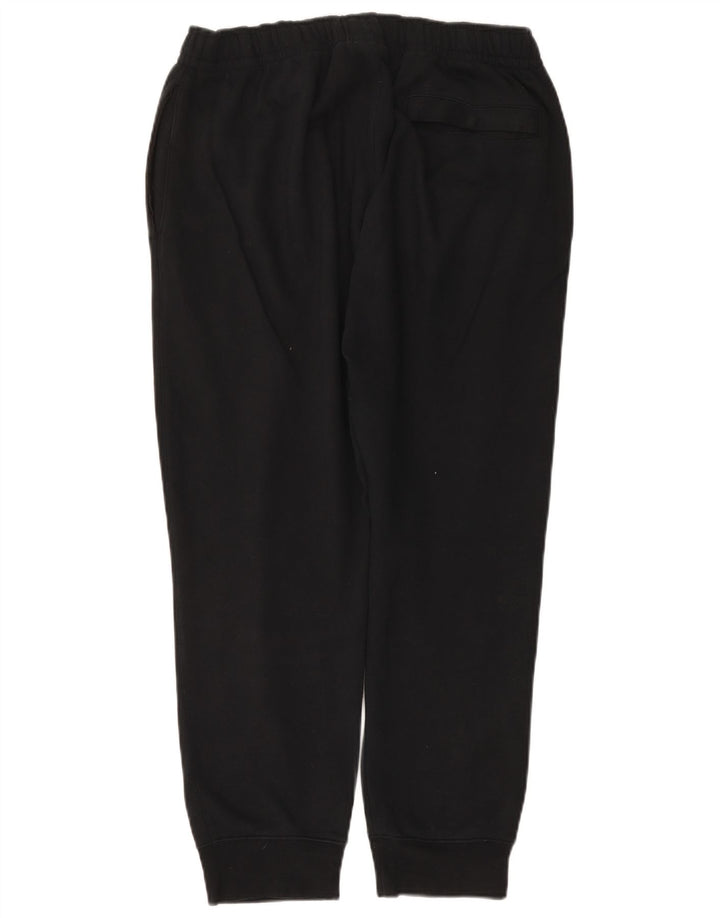 NIKE Mens Tracksuit Trousers Joggers Large Black Cotton