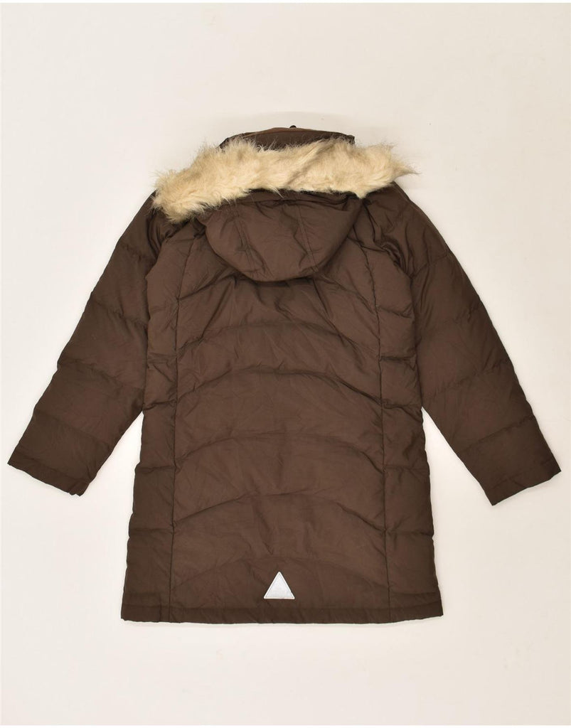 L.L.BEAN Girls Hooded Padded Coat 10-11 Years Medium Brown Nylon | Vintage L.L.Bean | Thrift | Second-Hand L.L.Bean | Used Clothing | Messina Hembry 