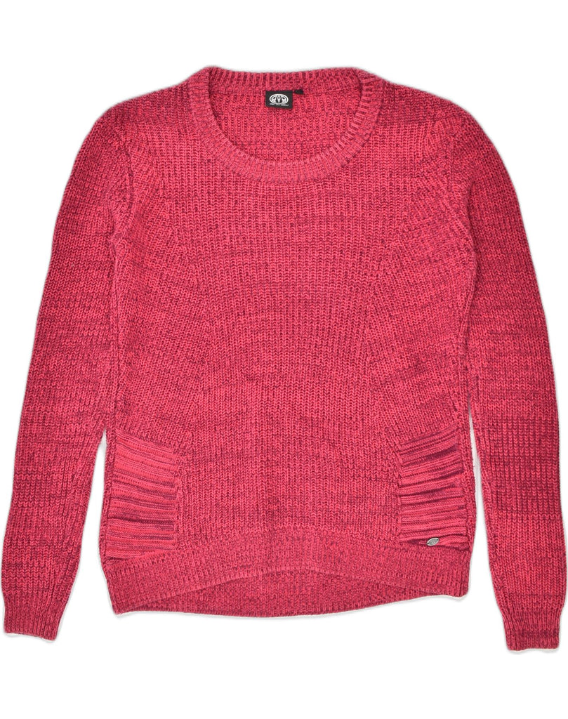 ANIMAL Womens Crew Neck Jumper Sweater UK 10 Small Red Cotton | Vintage Animal | Thrift | Second-Hand Animal | Used Clothing | Messina Hembry 