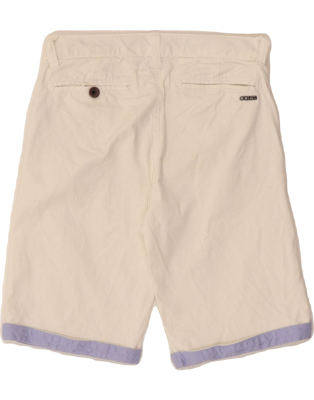 GUESS Boys Chino Shorts 11-12 Years W26 White Cotton Vintage Guess and Second-Hand Guess from Messina Hembry 
