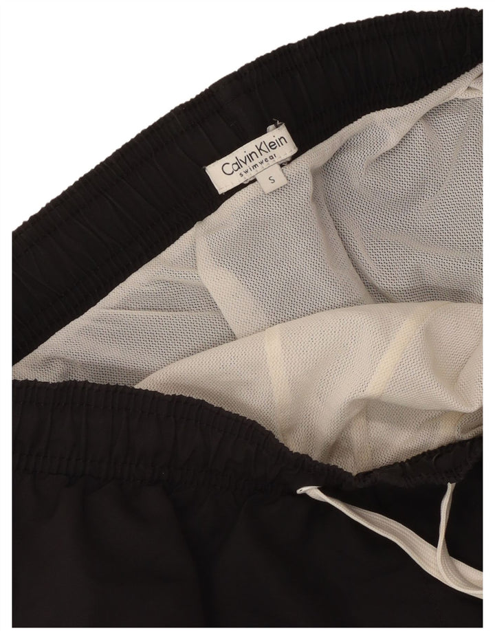 Calvin Klein Mens Graphic Swimming Shorts Small  Black