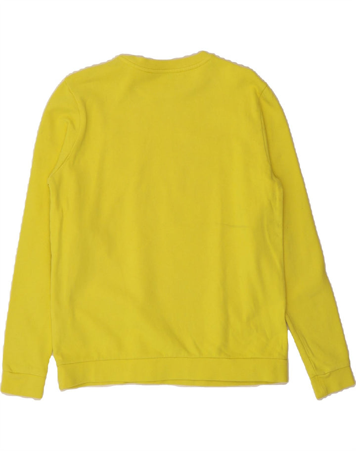 KARL LAGERFELD Womens Sweatshirt Jumper UK 14 Medium Yellow Cotton Vintage Karl Lagerfeld and Second-Hand Karl Lagerfeld from Messina Hembry 