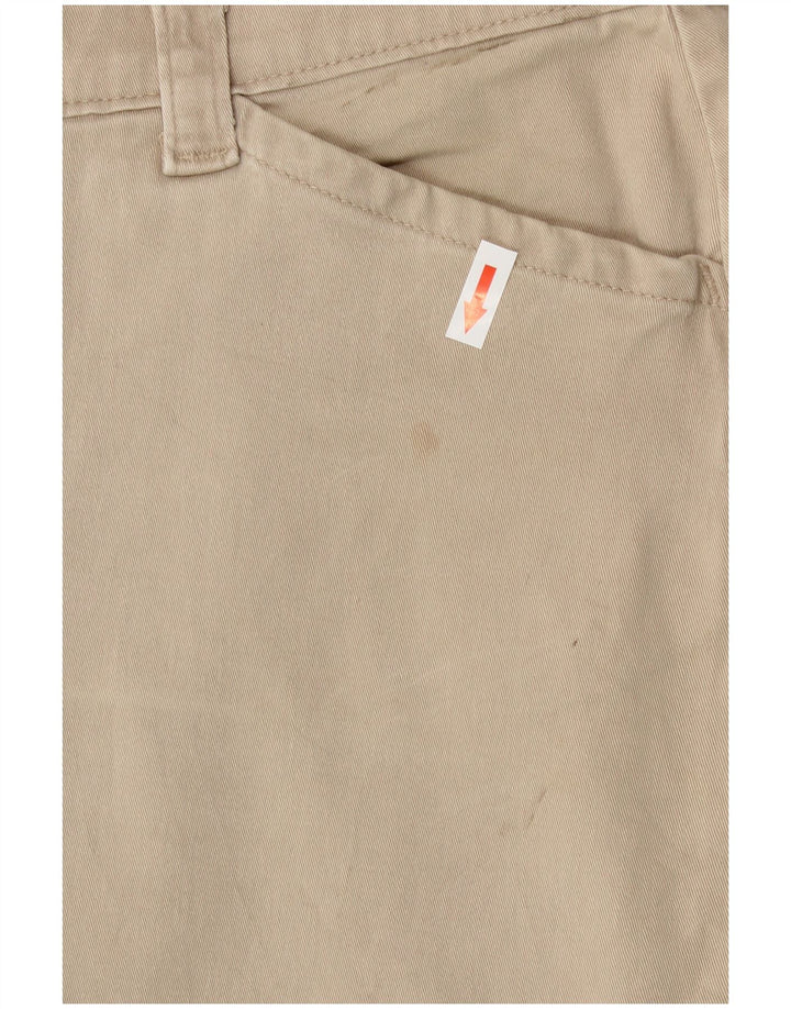 Lee Womens Straight Casual Trousers US 10 Large W32 L29 Beige Cotton