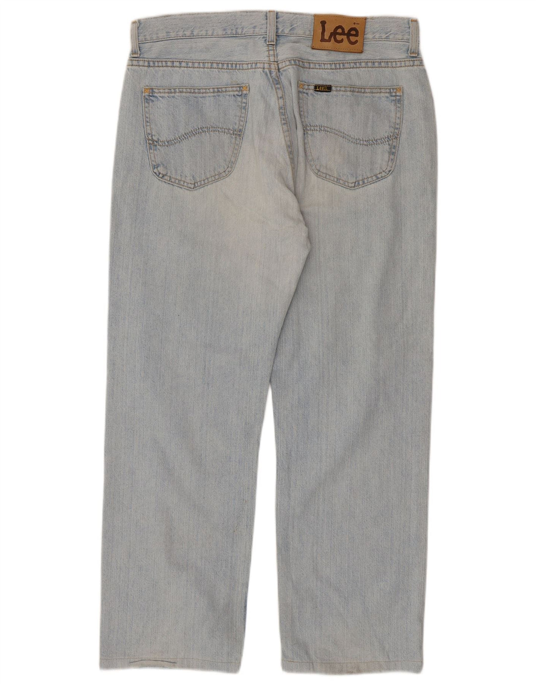 LEE Mens Seattle Straight Jeans W36 L28 Blue Cotton