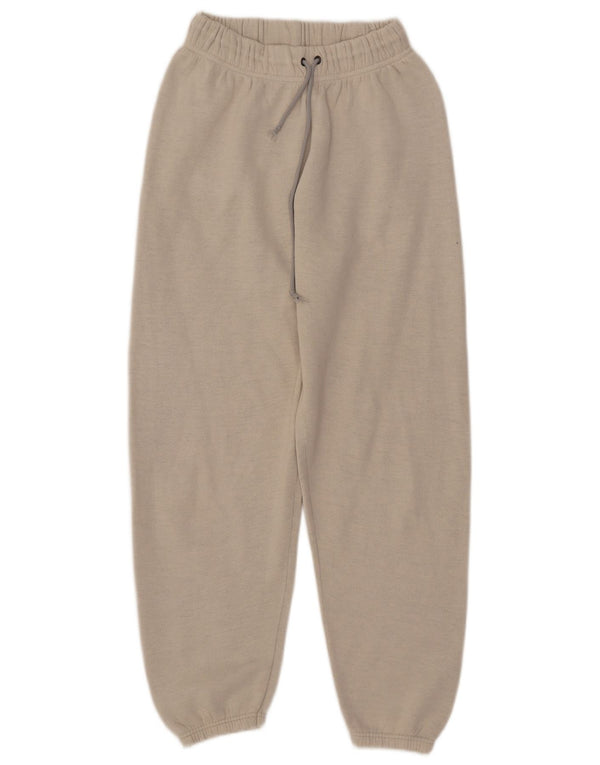 United Cotton Womens Tracksuit Trousers Joggers UK 12 Medium  Beige Cotton