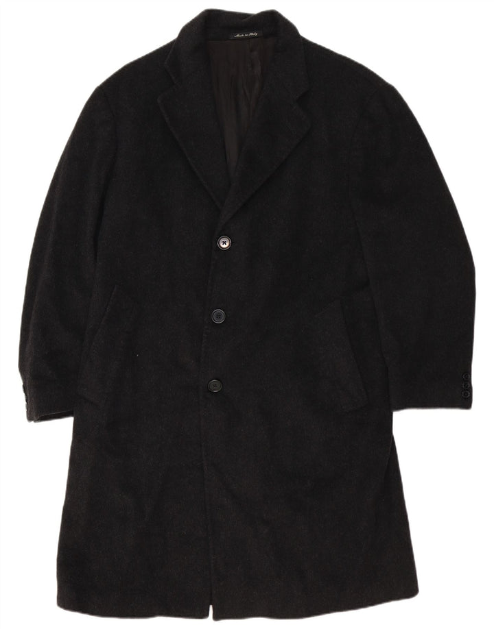 Fratelli Bacci Mens Overcoat UK 40 Large Grey Cashmere