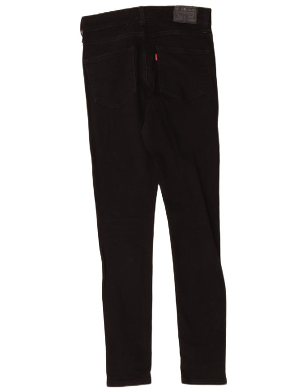 Levi's Womens 710 High Rise Super Skinny Jeans W28 L29 Black Cotton