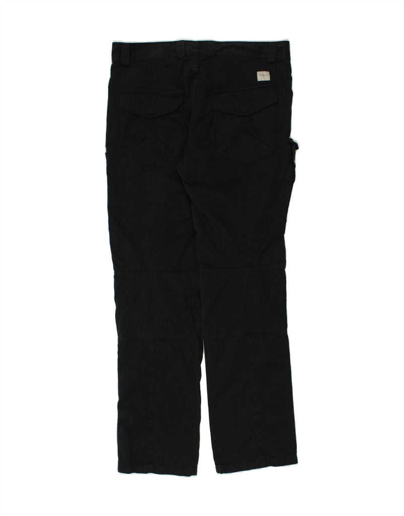 POWELL Mens Powell Straight Cargo Trousers IT 50 Large W36 L33 Black | Vintage Powell | Thrift | Second-Hand Powell | Used Clothing | Messina Hembry 