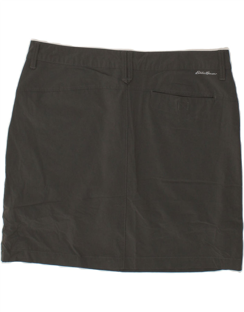 EDDIE BAUER Womens Straight Skirt US 14 XL W36 Grey Polyester Vintage Eddie Bauer and Second-Hand Eddie Bauer from Messina Hembry 