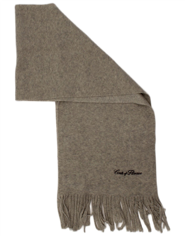 Conte of Florence Mens Fleece Rectangle Scarf One Size Grey Polyester