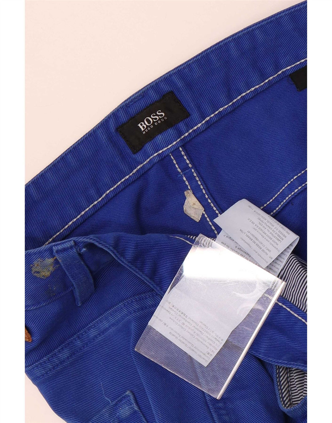 Hugo Boss Mens Slim Jeans W36 L32 Blue Cotton