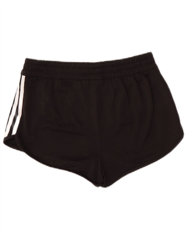 Adidas Womens Sport Shorts UK 12 Medium Black Colourblock Polyester