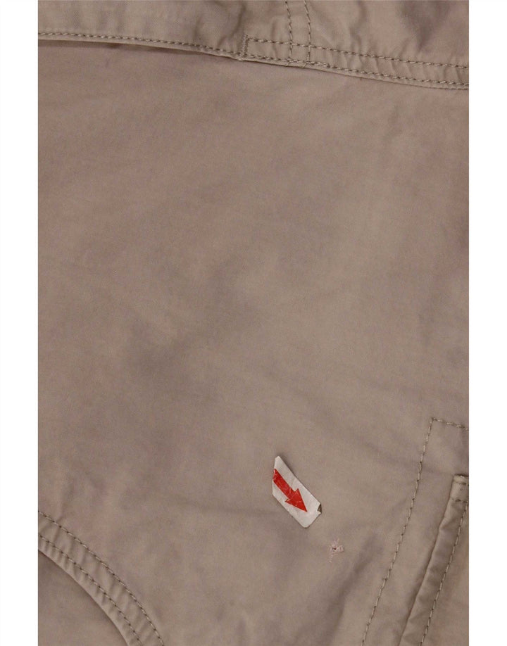 Benetton Mens Cargo Shorts IT 44 XS W30 Grey Cotton