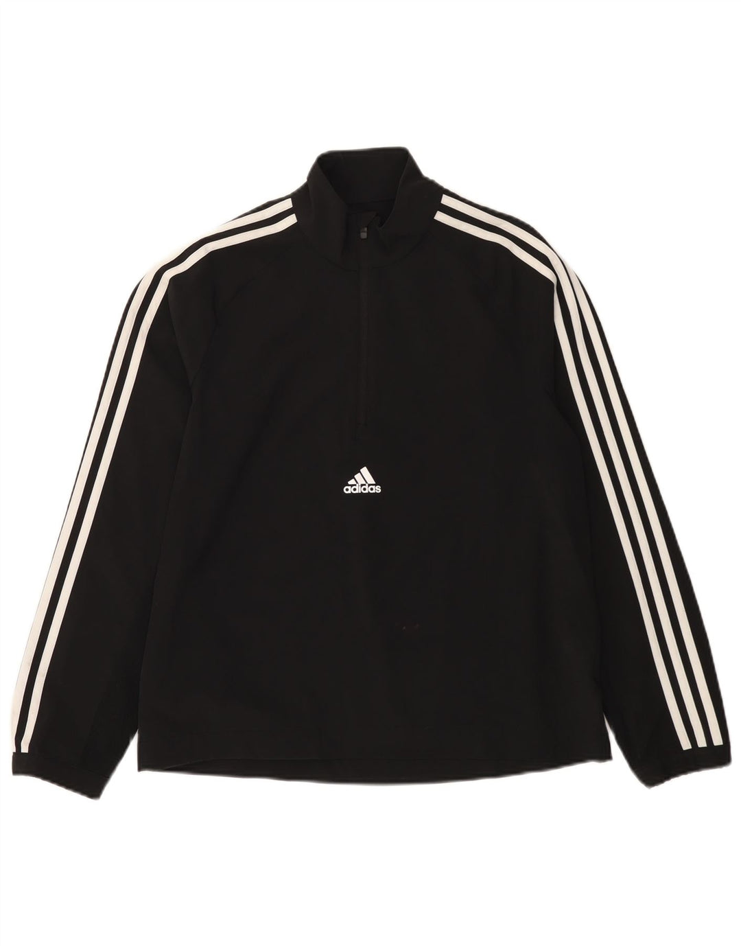 ADIDAS Womens Oversized Pullover Tracksuit Top UK 8/10 Small Black