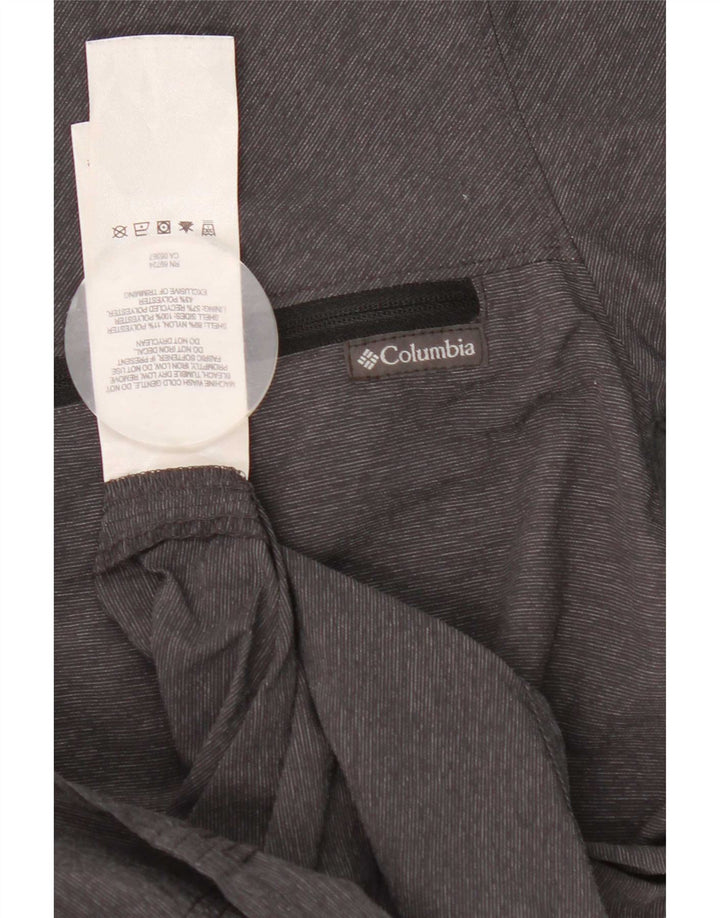 Columbia Mens Short Sleeve Shirt Medium Grey Nylon
