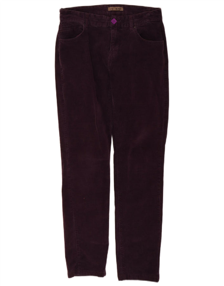 Jigsaw Womens Slim Casual Trousers W32 L30 Purple