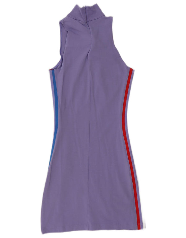 Adidas Womens Sleeveless Graphic Bodycon Dress UK 10 Small Purple