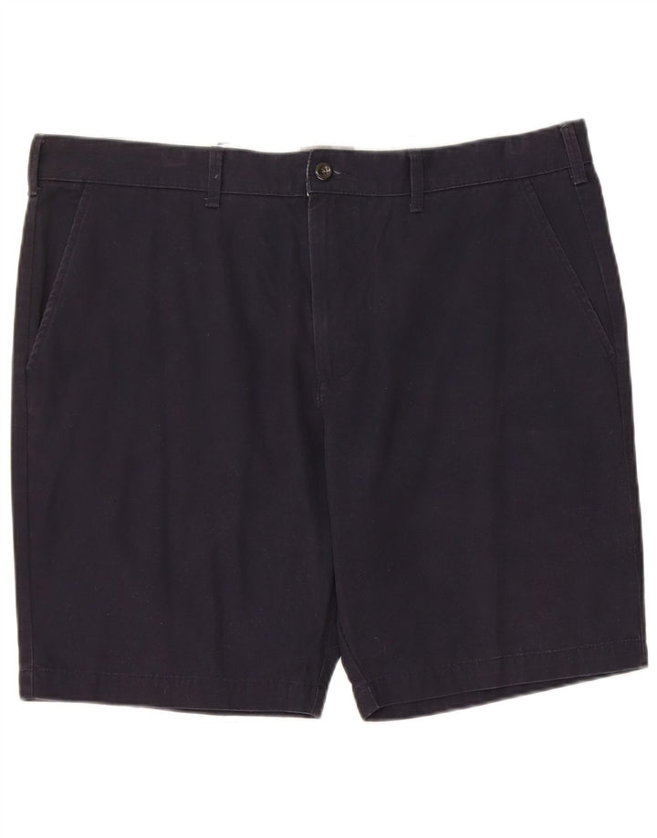 Marks & Spencer Mens Chino Shorts W38 XL Navy Blue Cotton