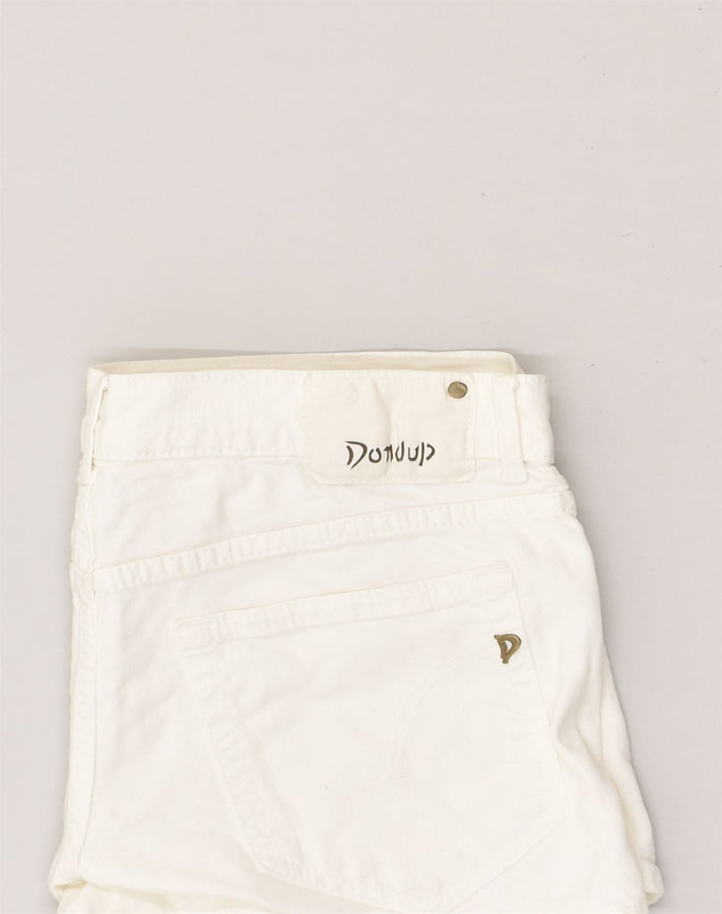 DONDUP Womens Denim Shorts W30 Medium White Cotton | Vintage Dondup | Thrift | Second-Hand Dondup | Used Clothing | Messina Hembry 