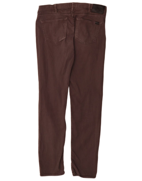 Paul Smith Womens Slim Fit Casual Trousers W32 L30 Grey Cotton