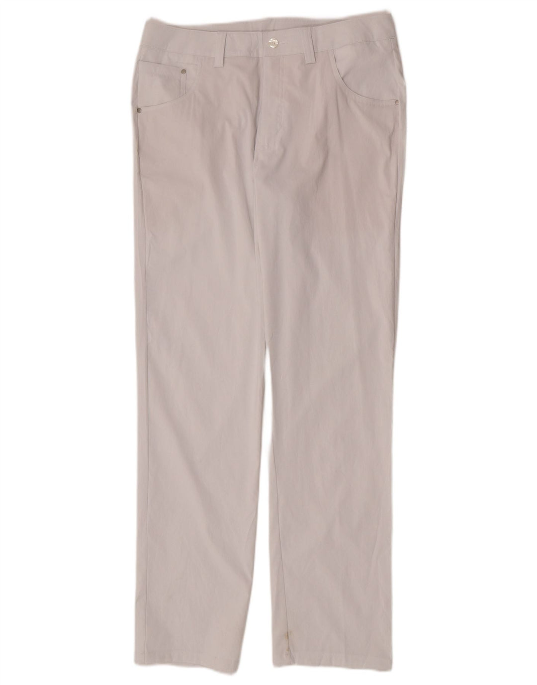Puma Mens Straight Casual Trousers W32 L32 White Polyester