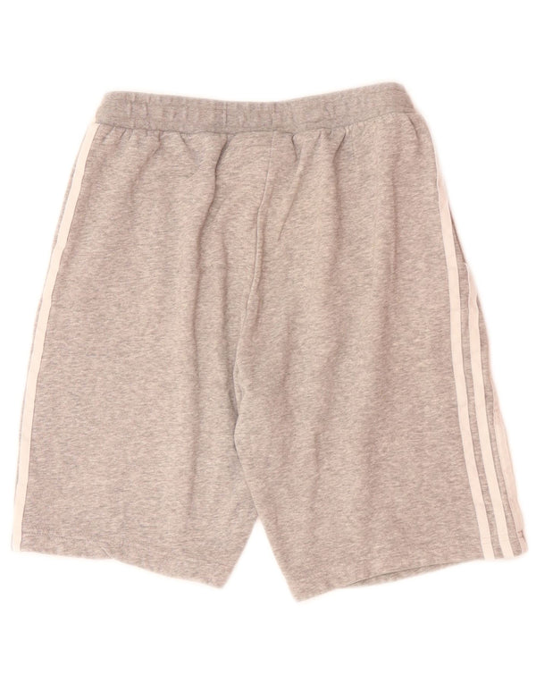 Adidas Boys Sport Shorts 15-16 Years Grey Cotton