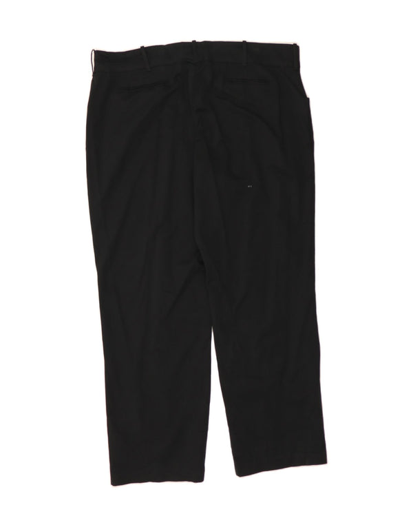LEE Womens Natural Fit Straight Casual Trousers US 22 3XL W44 L32 Black