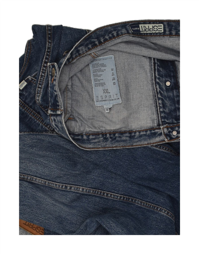 ESPRIT Mens Denim Jacket UK 44 2XL Navy Blue Cotton | Vintage Esprit | Thrift | Second-Hand Esprit | Used Clothing | Messina Hembry 